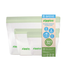 Load image into Gallery viewer, Zippies Reusable Standup Storage Bags - Linen Dreams Series
