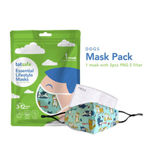 Load image into Gallery viewer, Totsafe Essential Lifestyle Mask Set (1 Mask + 3 pcs PM2.5 Filter)