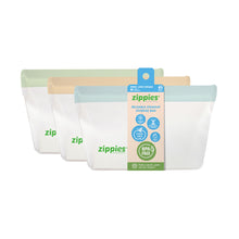 Load image into Gallery viewer, Zippies Reusable Standup Storage Bags - Linen Dreams Series