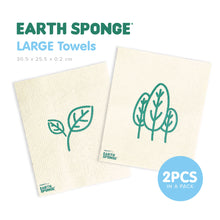 Load image into Gallery viewer, Zippies Earth Sponge Reusable Paper Cloth Towels (Available in Regular and Large Sizes)