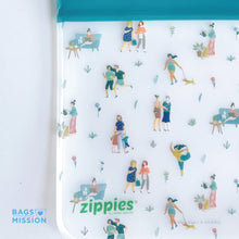 Load image into Gallery viewer, Zippies Love for All Reusable Layflat Storage Bags - Sampler Pack