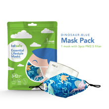 Load image into Gallery viewer, Totsafe Essential Lifestyle Mask Set (1 Mask + 3 pcs PM2.5 Filter)