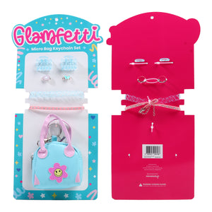 Glamfetti Microbag Keychain with Hair Accessories Collection (7 Designs)