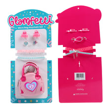 Load image into Gallery viewer, Glamfetti Microbag Keychain with Hair Accessories Collection (7 Designs)
