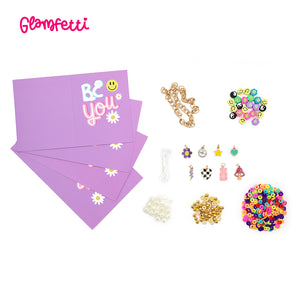 Glamfetti Bead Bonanza DIY Bracelet Beading Kit - Over 500 Pieces