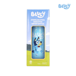 Totsafe Bluey Kids Stainless Steel Insulated Sippy Bottle 350mL (with extra sippy & straw replacement) - 2 Designs