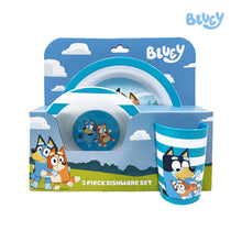 Load image into Gallery viewer, Bluey 3-Piece Dishware Set
