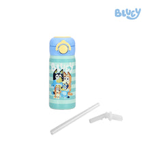 Load image into Gallery viewer, Totsafe Bluey Kids Stainless Steel Insulated Sippy Bottle 354mL (with extra sippy &amp; straw replacement) - 2 Designs
