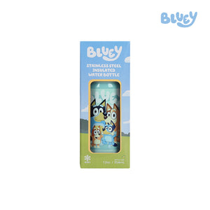 Totsafe Bluey Kids Stainless Steel Insulated Sippy Bottle 354mL (with extra sippy & straw replacement) - 2 Designs