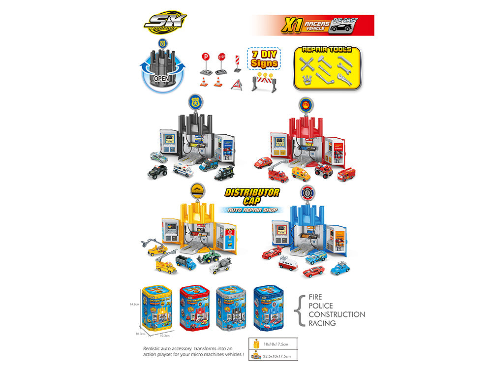 City Action Basic Service Stations (3 Designs)