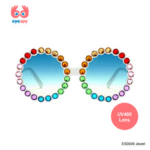 Load image into Gallery viewer, EyeSpy Jewel Sunglasses for Kids – Glossy UV Shades in Gemstone Colors
