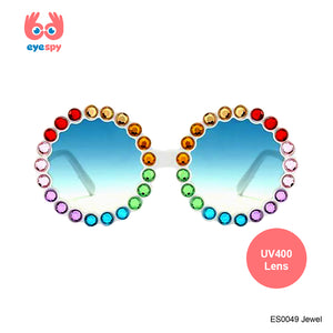 EyeSpy Jewel Sunglasses for Kids – Glossy UV Shades in Gemstone Colors