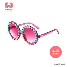 Load image into Gallery viewer, EyeSpy Jewel Sunglasses for Kids – Glossy UV Shades in Gemstone Colors
