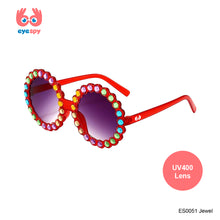 Load image into Gallery viewer, EyeSpy Jewel Sunglasses for Kids – Glossy UV Shades in Gemstone Colors
