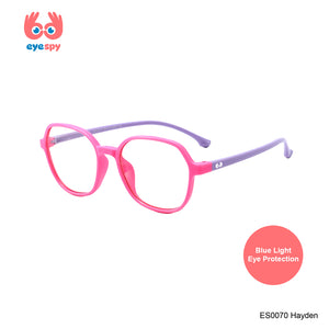 EyeSpy Hayden Bluelight Glasses for Kids – Two-Tone Screen Glasses in Playful Colors