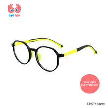 Load image into Gallery viewer, EyeSpy Aspen Bluelight Glasses for Kids – Edgy Colorblock Frames for Screen Use
