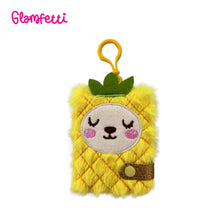 Load image into Gallery viewer, Glamfetti Critter Pals Plush Notebook Keychain (4 Designs)
