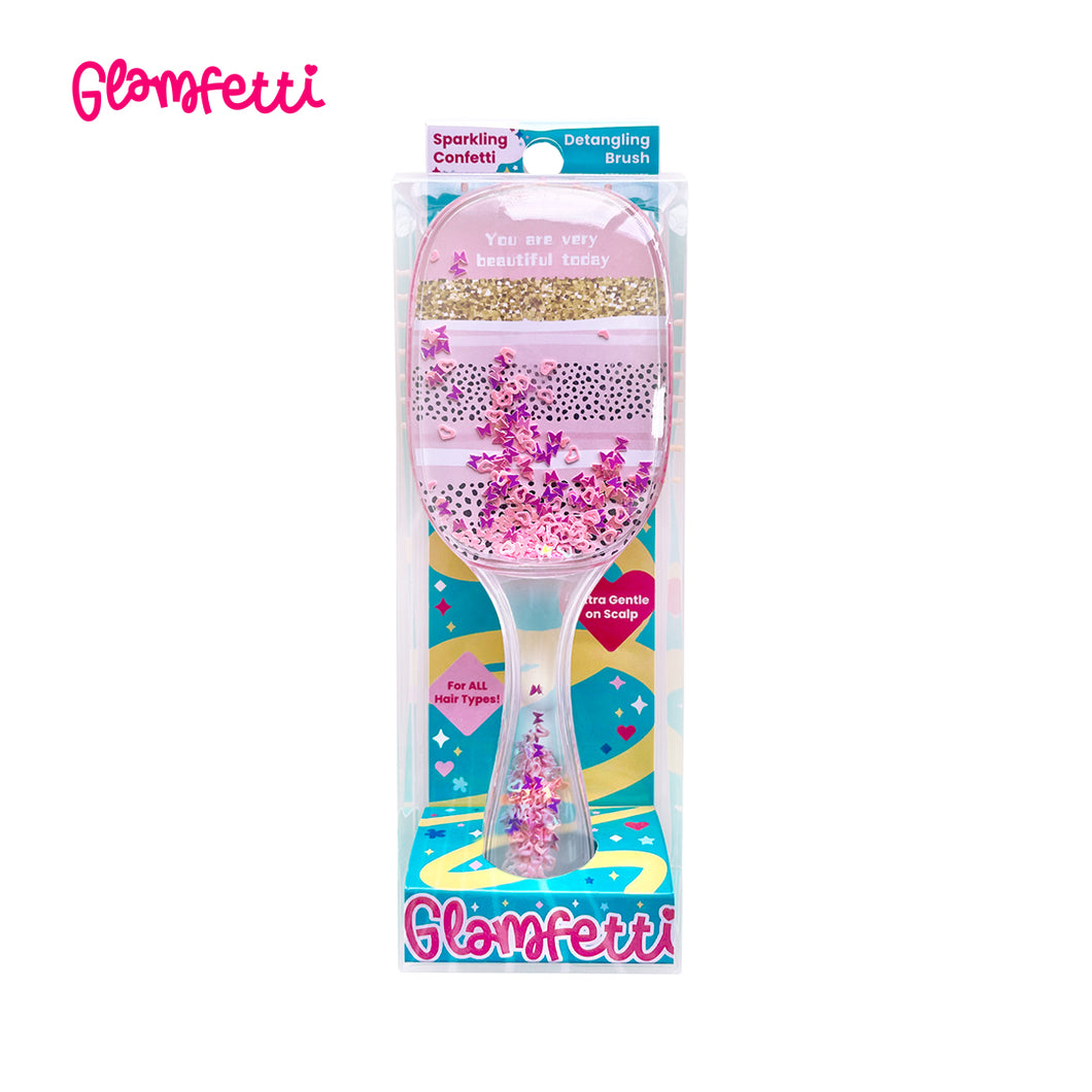 Glamfetti Sparkly Confetti Detangler Brush