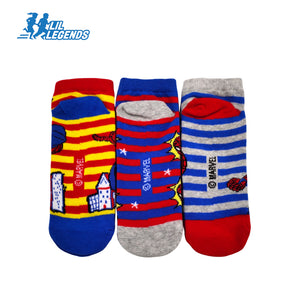 Lil Legends Disney &amp; Marvel Sneaker Socks (3-Pair Pack)