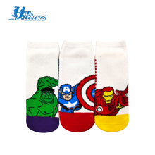 Load image into Gallery viewer, Lil Legends Disney &amp; Marvel Sneaker Socks (3-Pair Pack)
