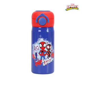 Totsafe Disney Marvel Kids Stainless Steel Insulated Sippy Bottle 350mL (with extra sippy & straw replacement)