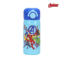 Load image into Gallery viewer, Totsafe Disney Marvel Kids Stainless Steel Insulated Sippy Bottle 350mL (with extra sippy &amp; straw replacement)
