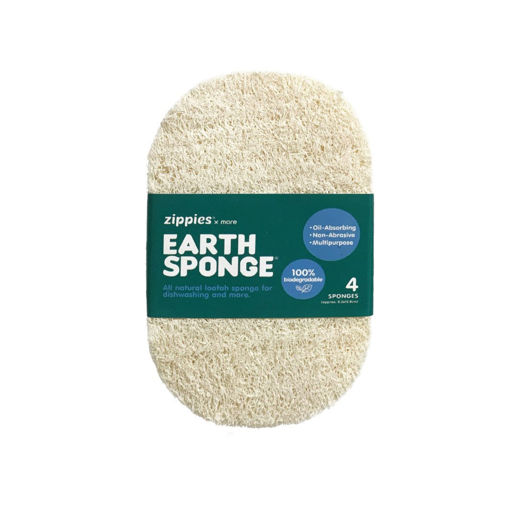 Zippies Earth Sponge Scrubber 4-pack