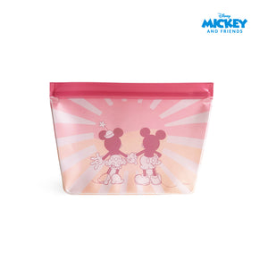 Zippies Lab Disney Mickey and Friends Super Glow Reusable Standup Storage Bags (Pack of 3)