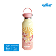 Load image into Gallery viewer, Zippies Lab Disney Mickey and Friends Super Glow Insulated Water Bottle 483ml (2 types of cap included)
