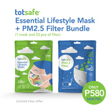 Load image into Gallery viewer, Totsafe Essential Lifestyle Mask Bundle (1 Mask + 23 pcs PM2.5 Filter)

