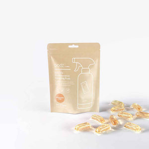 Podz Soluble Multipurpose Antibacterial Cleaning Pods (Pack of 12) + Spray Bottle Kit