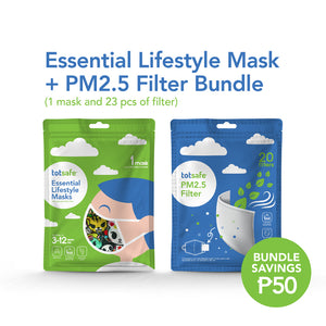 Totsafe Essential Lifestyle Mask Bundle (1 Mask + 23 pcs PM2.5 Filter)