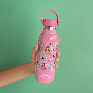 Zippies Lab Disney Princess Geo Insulated Water Bottle 483ml (2 types of cap included)