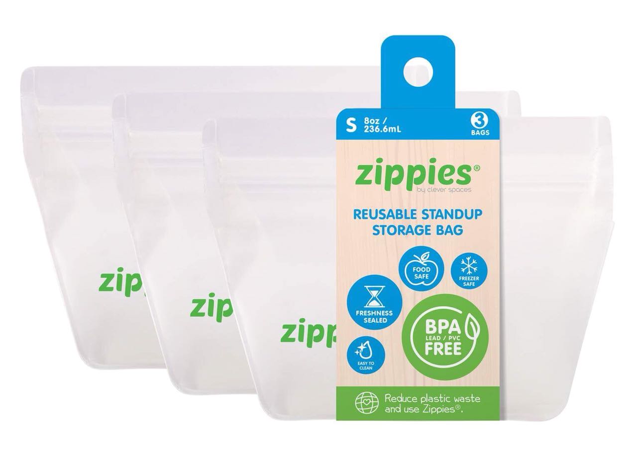 Zippies Reusable Standup Storage Bags Small – - Main Image