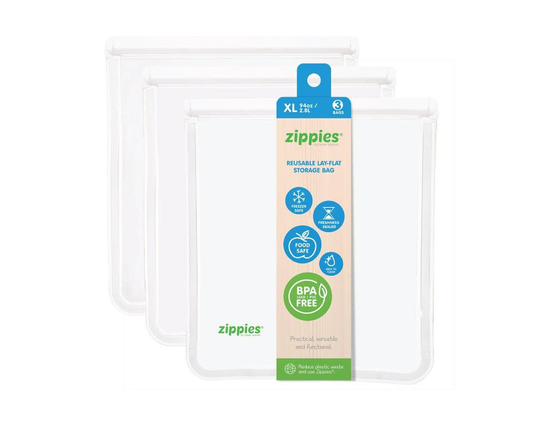 Zippies Reusable Layflat Storage Bags - Extra Large