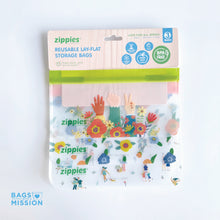 Load image into Gallery viewer, Zippies Love for All Reusable Layflat Storage Bags - Sampler Pack
