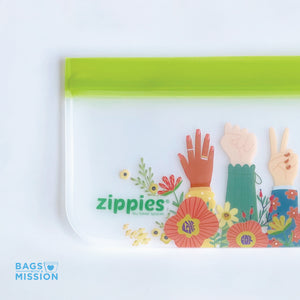 Zippies Love for All Reusable Layflat Storage Bags - Sampler Pack